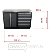 AKČNÝ SET Dielenská skrinka MB-TGC1305 a MB-TGC1300 s nerezovou pracovnou doskou MB-TGW53S náhled