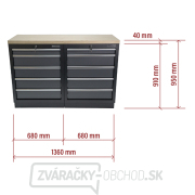 AKČNÝ SET Dielenské skrinky MB-TGC1305 s drevenou pracovnou doskou MB-TGW53 AKČNÝ SET Dielenské skrinky MB-TGC1305 s drevenou pracovnou doskou MB-TGW53 náhled