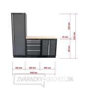 AKČNÝ SET Zostava 3 ks dielenského nábytku SET-CA01017 s drevenou pracovnou doskou MB-TGW53 náhled
