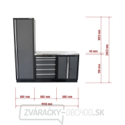 AKČNÝ SET Zostava 3 ks dielenského nábytku SET-CA01020 s nerezovou pracovnou doskou MB-TGW53S náhled