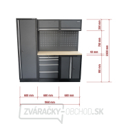 AKČNÝ SET Zostava 5 ks dielenského nábytku SET-CA01021 s drevenou pracovnou doskou MB-TGW53 náhled