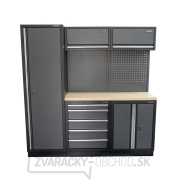 AKČNÝ SET Zostava 5 ks dielenského nábytku SET-CA01023 s drevenou pracovnou doskou MB-TGW53 Náhľad