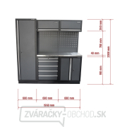 AKČNÝ SET Zostava 5 ks dielenského nábytku SET-CA01024 s nerezovou pracovnou doskou MB-TGW53S náhled