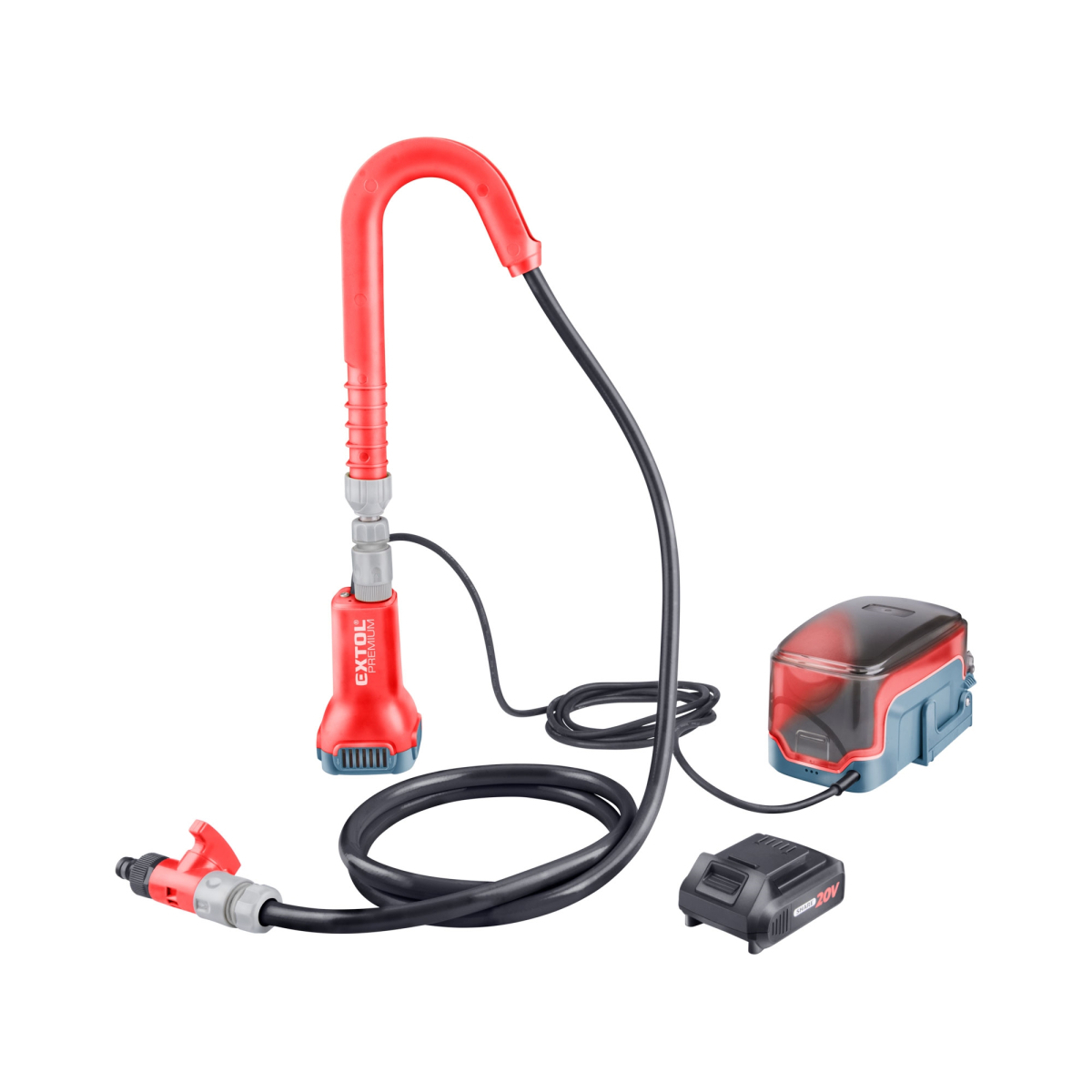Aku čerpadlo do suda Extol, SHARE20V, 2Ah