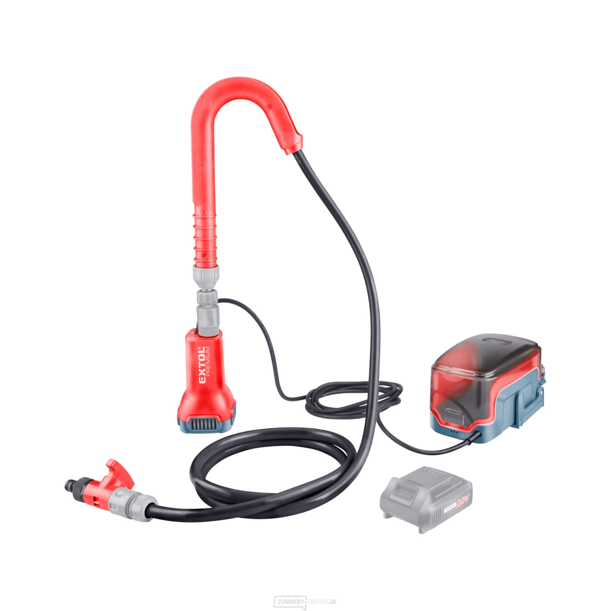 Aku čerpadlo do suda Extol, SHARE20V, bez batérie a nabíjačky