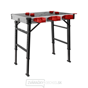 Pracovný skladací stôl Fortum, 850x600mm, výška 73,5-88,5cm Pracovný skladací stôl Fortum, 850x600mm, výška 73,5-88,5cm gallery main image