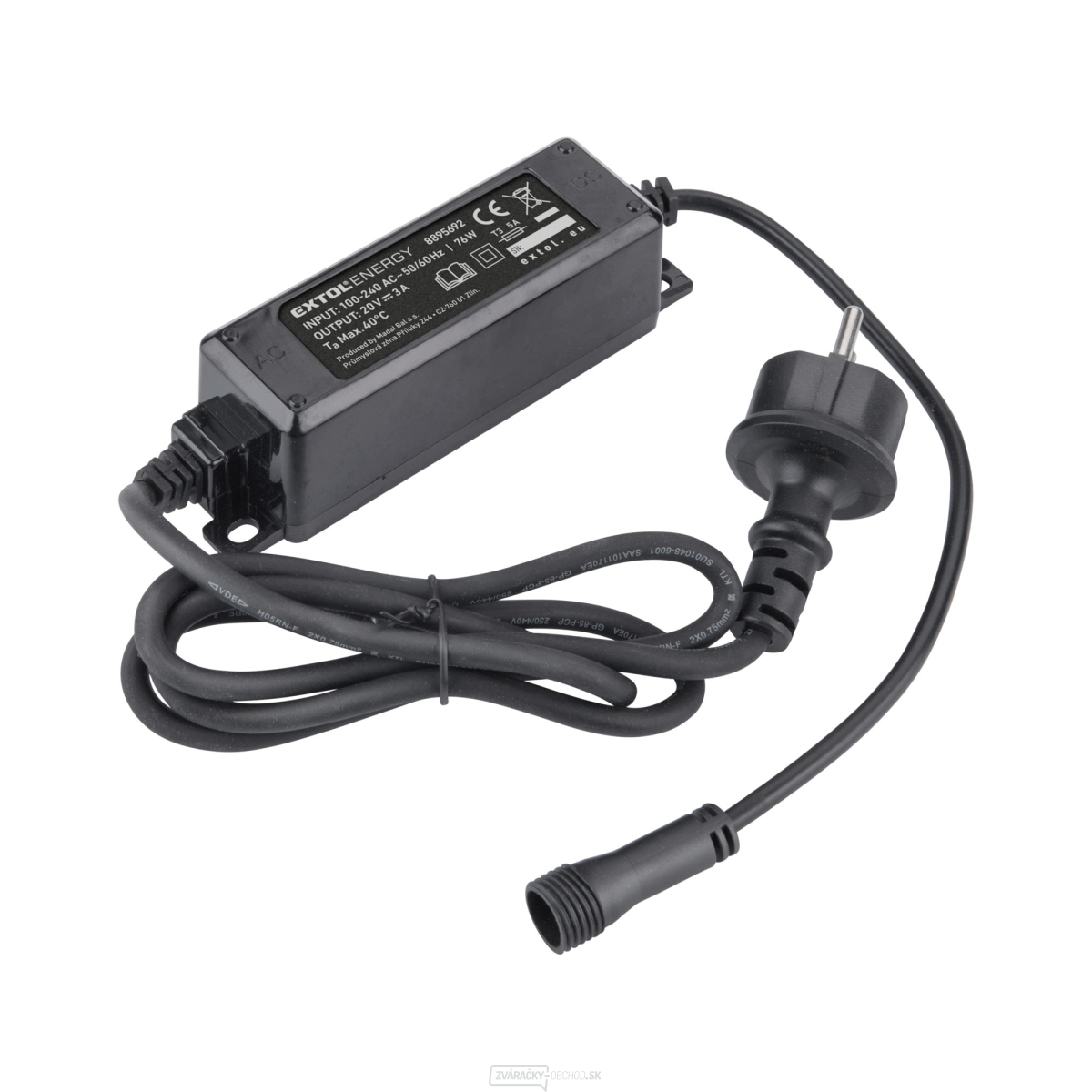 Nabíjačka Extol, 3A