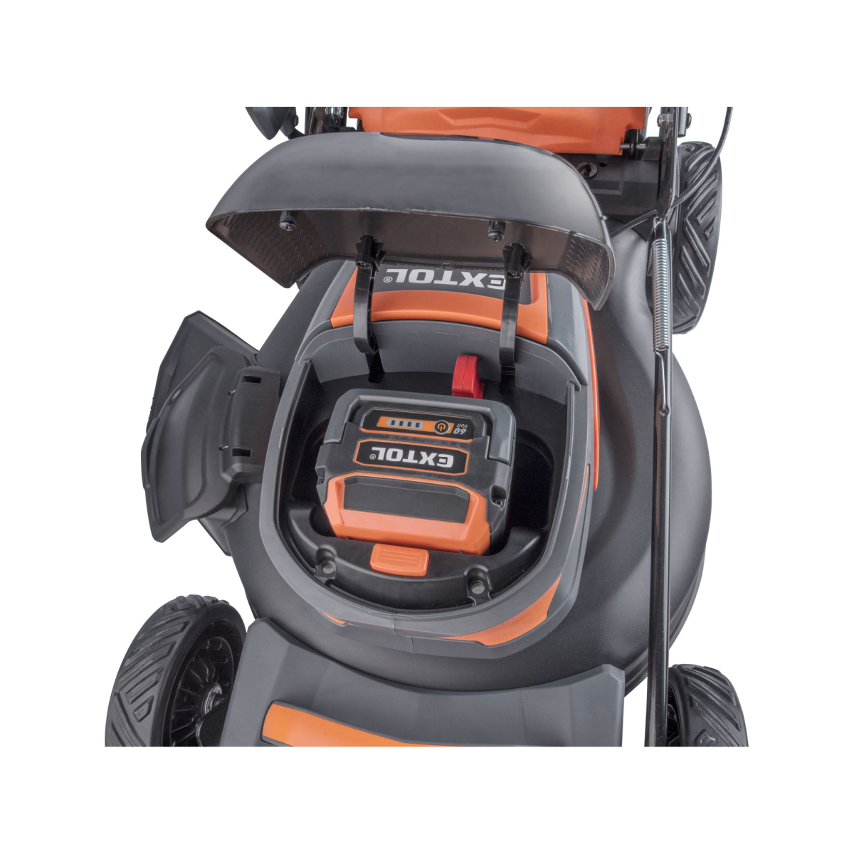 Aku kosačka s pojazdom EXTOL 60V, 51cm, BRUSHLESS, bez batérie a nabíjačky Náhľad