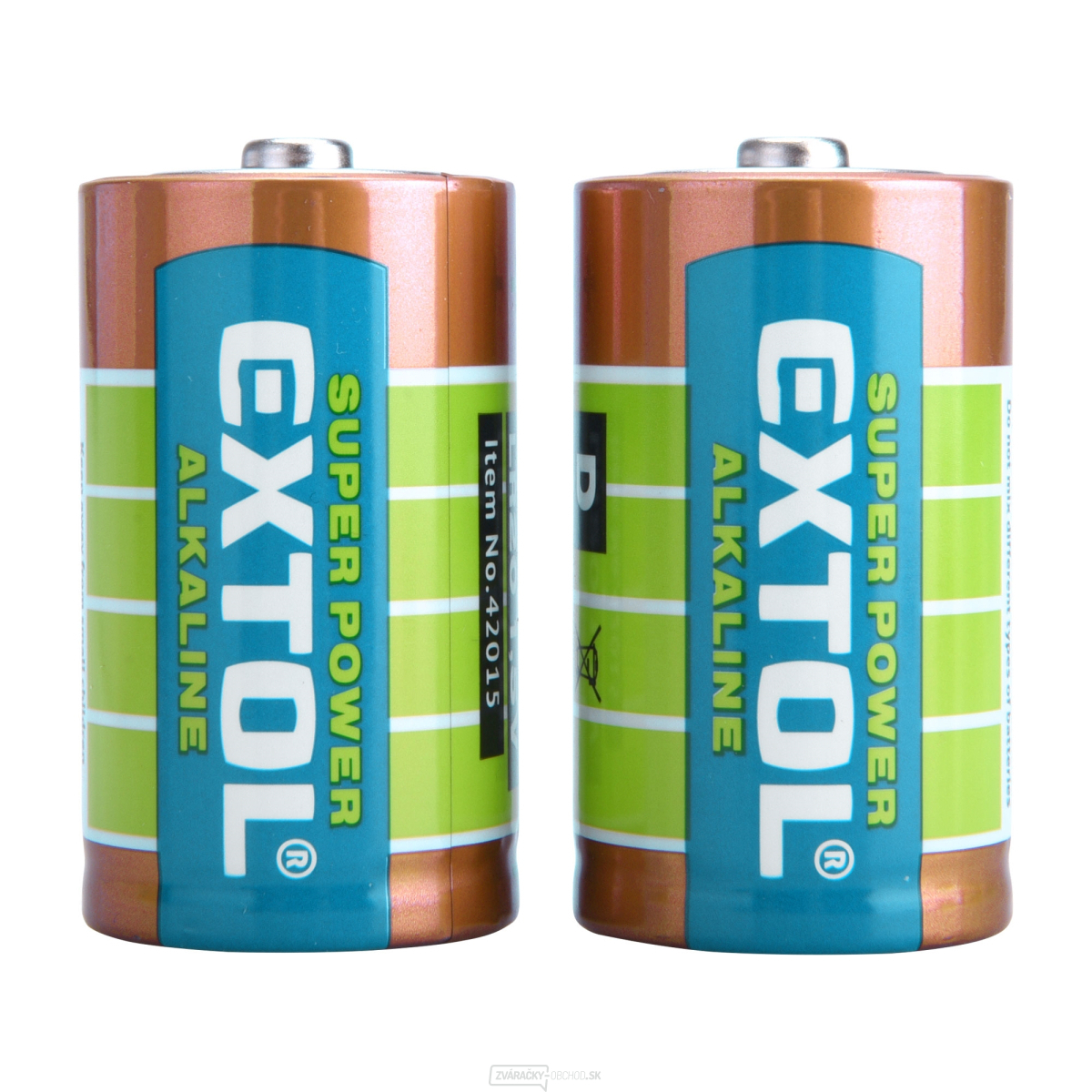 Batérie alkalické, 2ks, 1,5V D (LR20)