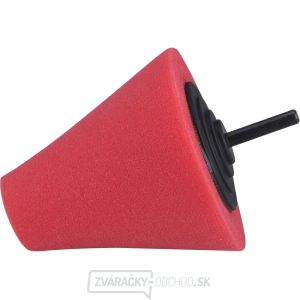 Kužeľ leštiaci penový, T10, červený, ⌀80mm, stopka 6mm Kužeľ leštiaci penový, T10, červený, ⌀80mm, stopka 6mm gallery main image