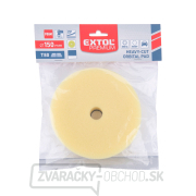 Kotúč leštiaci penový, orbitálny, T80, žltý, ⌀150x25mm, suchý zips ⌀127mm Náhľad