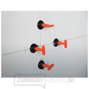 Dištančné/nivelačné klipy opakovane použiteľné, sada 50ks, na vyrovnanie obkladov/dlažby až do ich max. hrúbky 17mm Náhľad