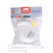 Respirátory sada 5ks s výdychovým ventilom a aktívnym uhlíkovým filtrom, trieda FFP2 NR, skladacia Náhľad