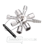 Kľúč multifunkčný, 15 funkcií, k rozvodným skriniam Kľúč multifunkčný, 15 funkcií, k rozvodným skriniam gallery main image