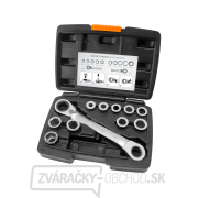 Kľúč račňový tvarovaný a vložky, sada 11ks, 8-19mm, CrV Kľúč račňový tvarovaný a vložky, sada 11ks, 8-19mm, CrV gallery main image