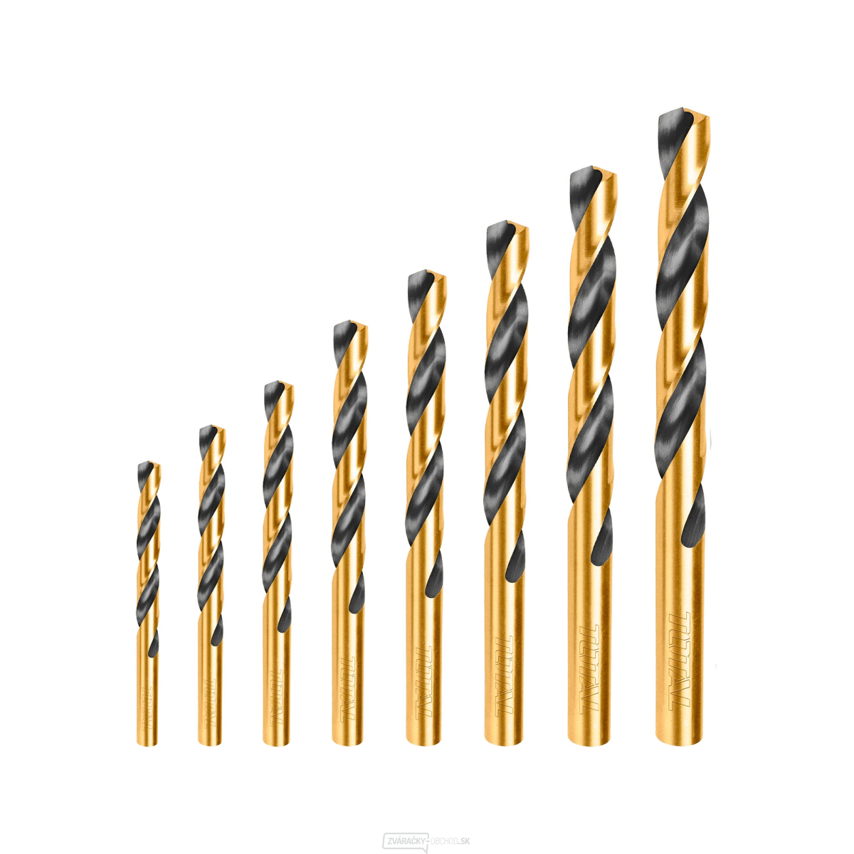 Vrtáky do kovu, súprava 8ks HSS