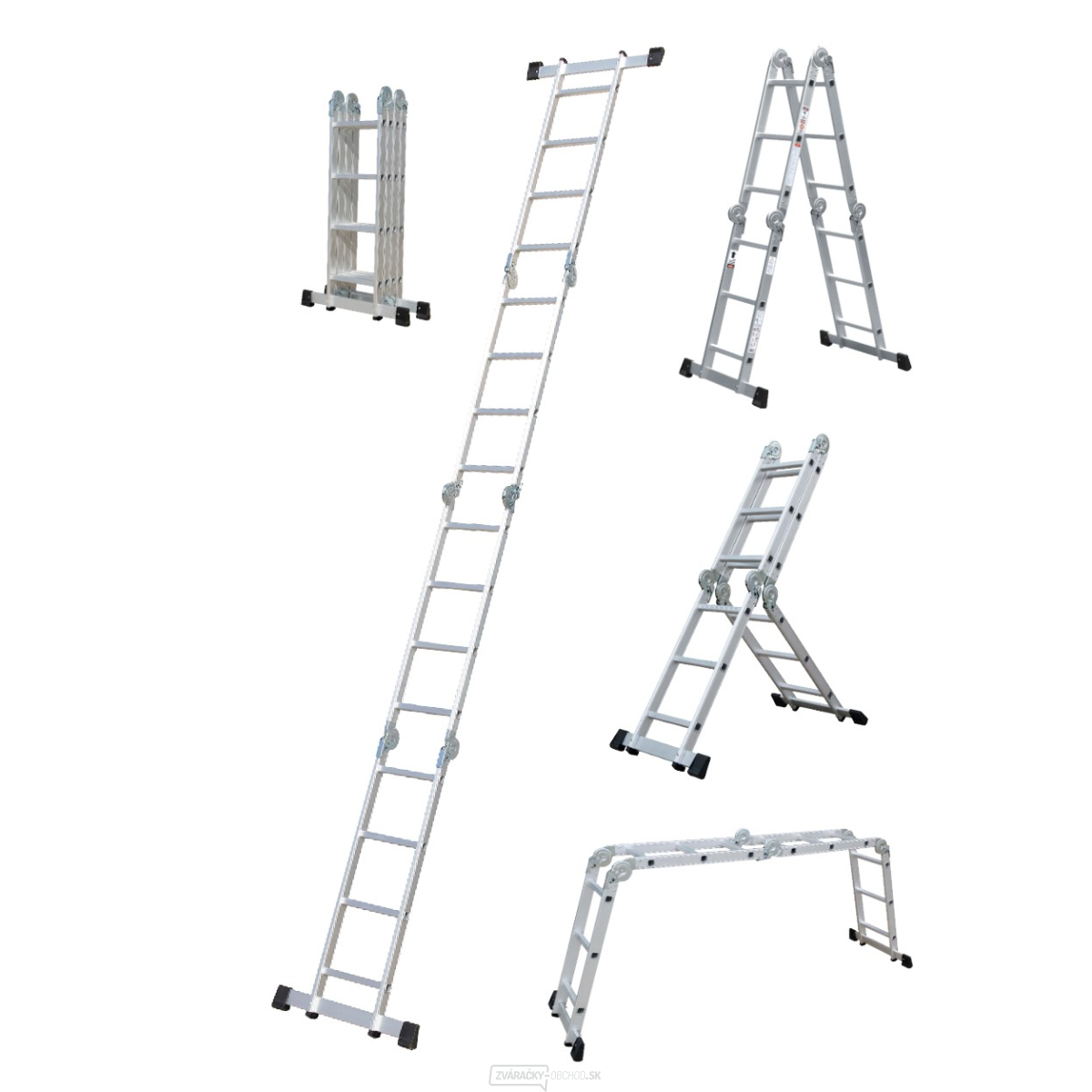 rebrík hliníkový multifunkčný skladací 1x14 460cm PLA4.460 Procraft | PLA4.460