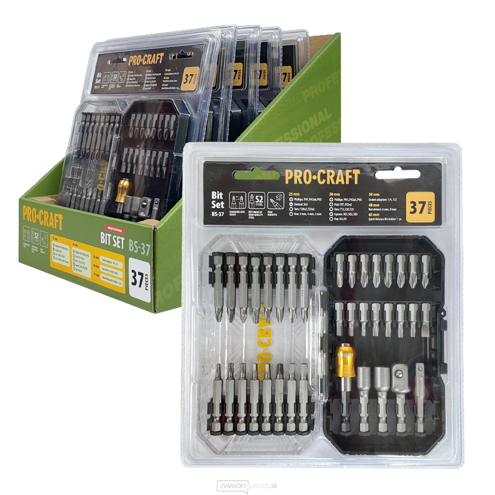 Súprava bitov Procraft BS-37, S2 | BS-37