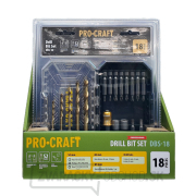 Súprava vrtákov a bitov Procraft DBS-18, S2 | DBS-18 Náhľad