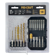 Súprava vrtákov a bitov Procraft DBS-18, S2 | DBS-18 Súprava vrtákov a bitov Procraft DBS-18, S2 | DBS-18 náhled