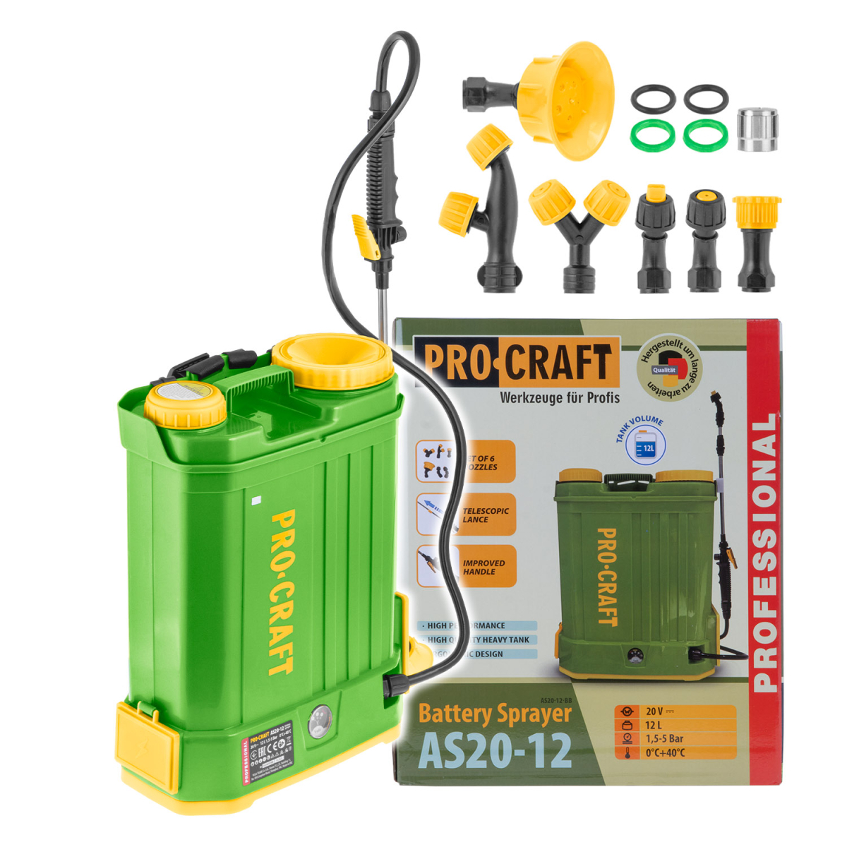 AKU postrekovač Procraft AS20-12 (bez batérie a nabíjačky) | AS20-12 AS20-12