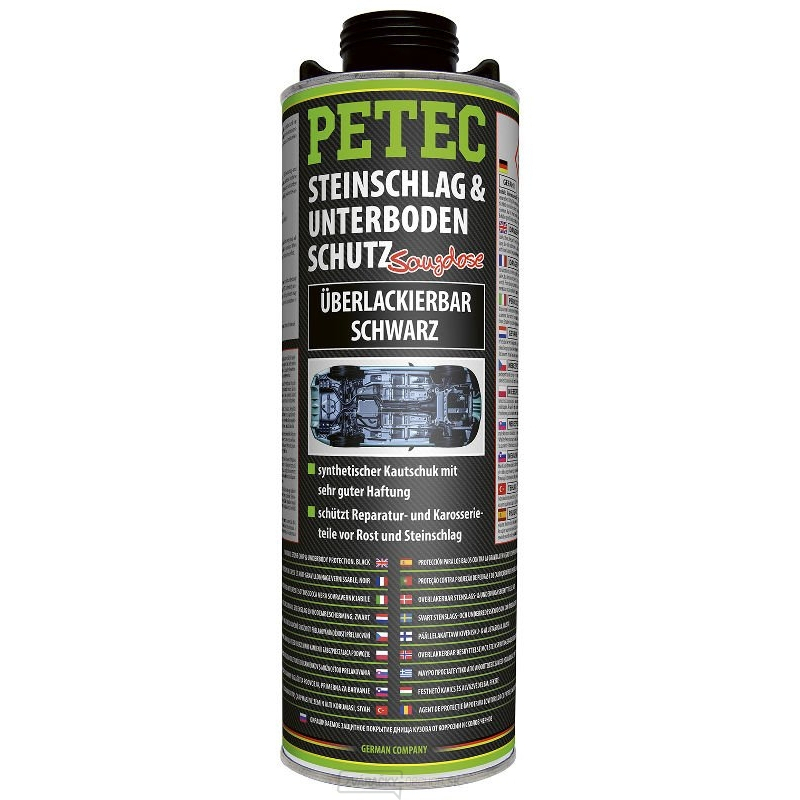 Syntetický kaučuk na ochranu spodkov karosérií, čierny PETEC 73210