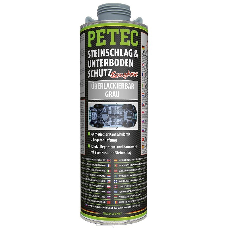 Syntetický kaučuk na ochranu spodkov karosérií, šedý PETEC 73310