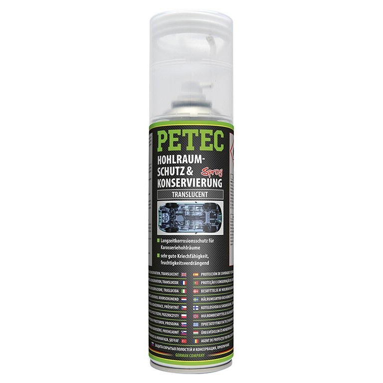 Parafínový vosk na ochranu karosérií v spreji 500 ml PETEC 73550