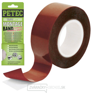 Montážna páska priehľadná PETEC 87192  Montážna páska priehľadná PETEC 87192  gallery main image