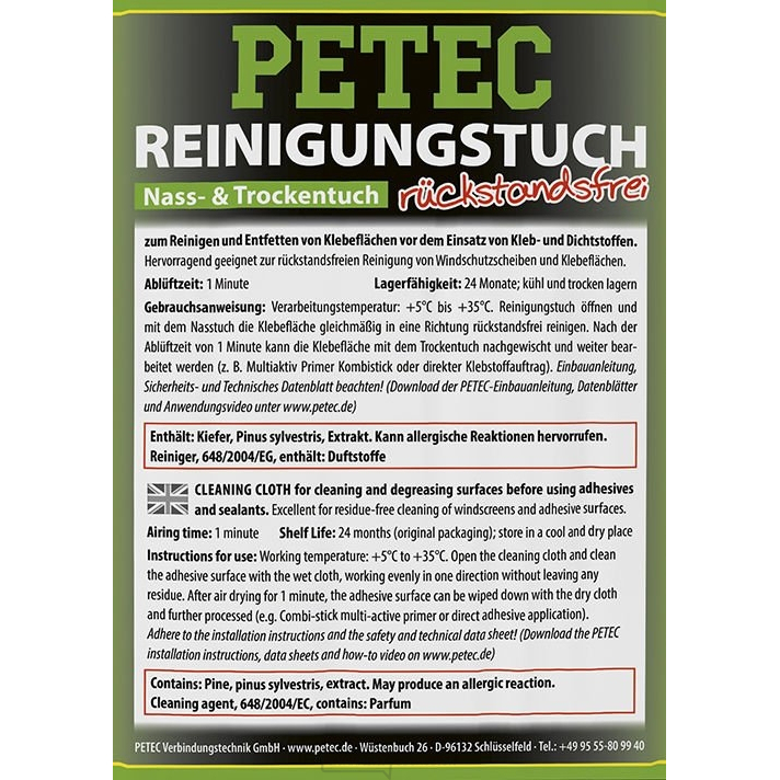 Utierka na čistenie a odmasťovanie plôch PETEC 82111