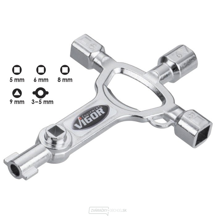 Kľúč na rozvodné skrine VIGOR V4227