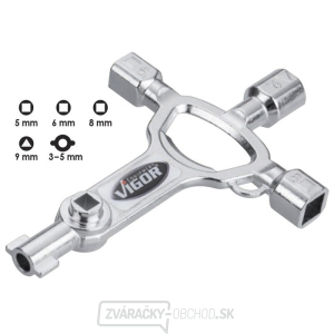 Kľúč na rozvodné skrine VIGOR V4227 Kľúč na rozvodné skrine VIGOR V4227 gallery main image