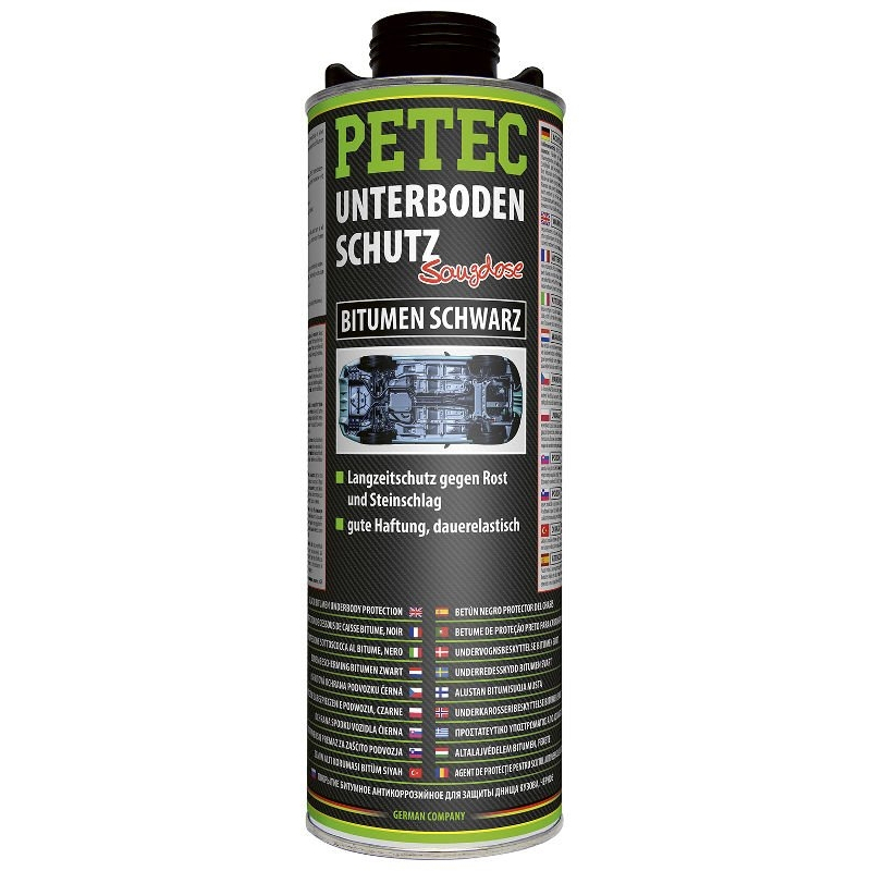 Bitúmenová hmota na spodok automobilov, 1000 ml nádobka PETEC 73110