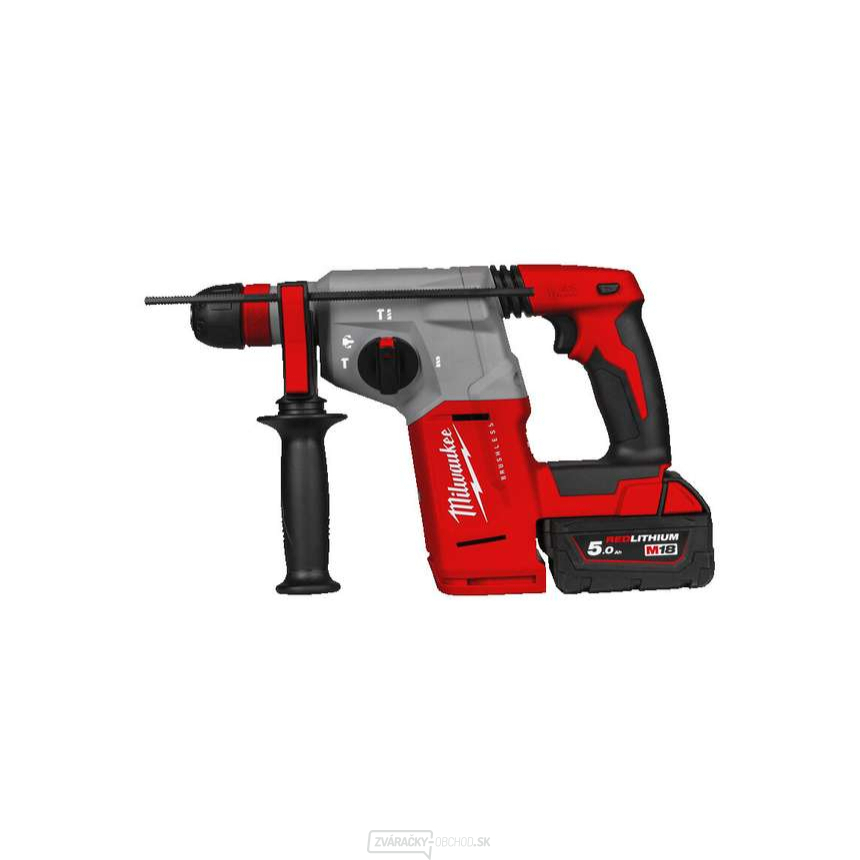 Akumulátorové kombinované kladivo SDS-plus Milwaukee M18 BLHX-502X Fixtec (5,0 Ah)