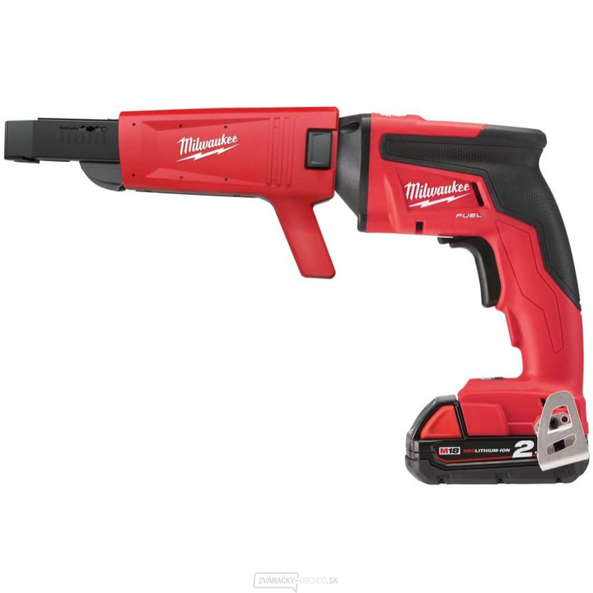 Akumulátorový skrutkovač na sadrokartón Milwaukee M18 FSGC-202X vrátane zásobníka na skrutky (2,0 Ah)