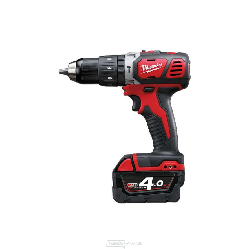Akumulátorová kompaktná príklepová vŕtačka Milwaukee M18 BPD-402C (4,0 Ah)