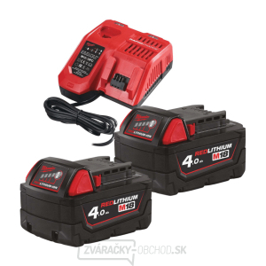 Milwaukee M18 NRG-402, 2x batéria M18 B4 + nabíjačka M12-18 FC, 4933459215 gallery main image