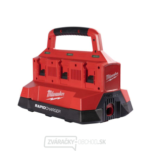 Akumulátorová nabíjačka Milwaukee M18 PC6, rýchlonabíjačka, 6x slot M18, port USB, PACKOUT, 4932480162 Akumulátorová nabíjačka Milwaukee M18 PC6, rýchlonabíjačka, 6x slot M18, port USB, PACKOUT, 4932480162