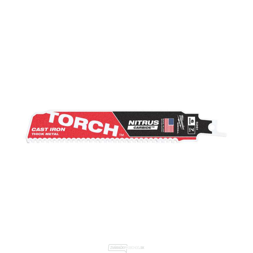 Pilové listy 150 x 25 x 1,27 mm Milwaukee Sawzall Torch™ Nitrus Carbide™ (7 TPI)