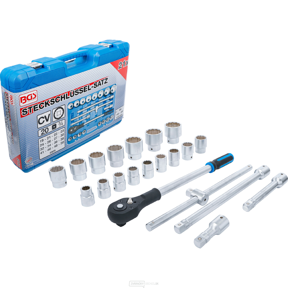 Gola sada, dvanásťhran BGS 1223 | 20 mm (3/4 Gola sada, dvanásťhran BGS 1223 | 20 mm (3/4