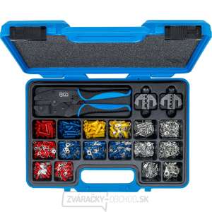 Súprava krimpovacích klieští BGS 1411 | s 2 pármi čeľustí | s káblovými okami | 1000dielna Súprava krimpovacích klieští BGS 1411 | s 2 pármi čeľustí | s káblovými okami | 1000dielna gallery main image