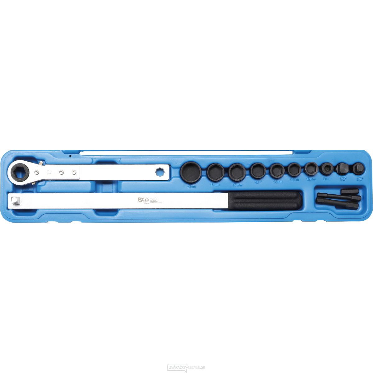 Súprava na montáž a demontáž drážkovaného klinového remeňa BGS 1706 | 10 mm (3/8 Súprava na montáž a demontáž drážkovaného klinového remeňa BGS 1706 | 10 mm (3/8