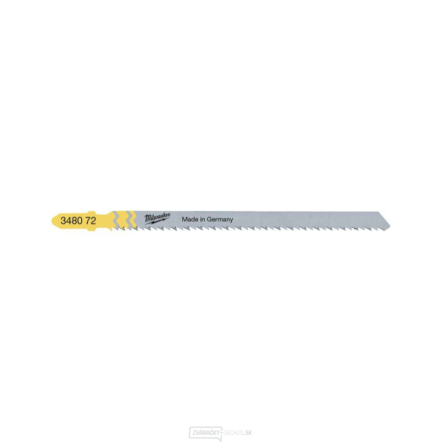 Špeciálne pílové listy 105 x 2,5 mm Milwaukee T 101 BR pre priamočiaru pílu (drevo a plast)