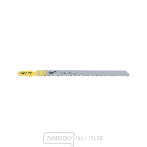 Špeciálne pílové listy 105 x 2,5 mm Milwaukee T 101 BR pre priamočiaru pílu (drevo a plast) gallery main image