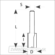 IGM M100 Drážkovacia fréza - D12x40 L80 S=8 HW Náhľad