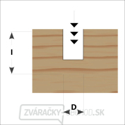IGM M110 Drážkovacia fréza so zavŕtavacím zubom - D12x40 L80 S=8 HW Náhľad
