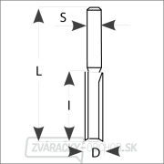 IGM M110 Drážkovacia fréza so zavŕtavacím zubom - D12x40 L80 S=8 HW Náhľad