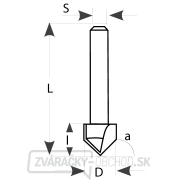IGM M115 Fréza na V-drážku - 90° D12,7x12,7 L53 S=8 HW Náhľad