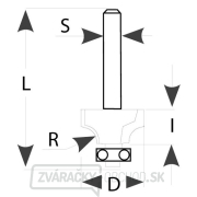 IGM M138 Zaobľovacia fréza vydutá - R2 D17,34x9,5 L61 S=6 HW Náhľad