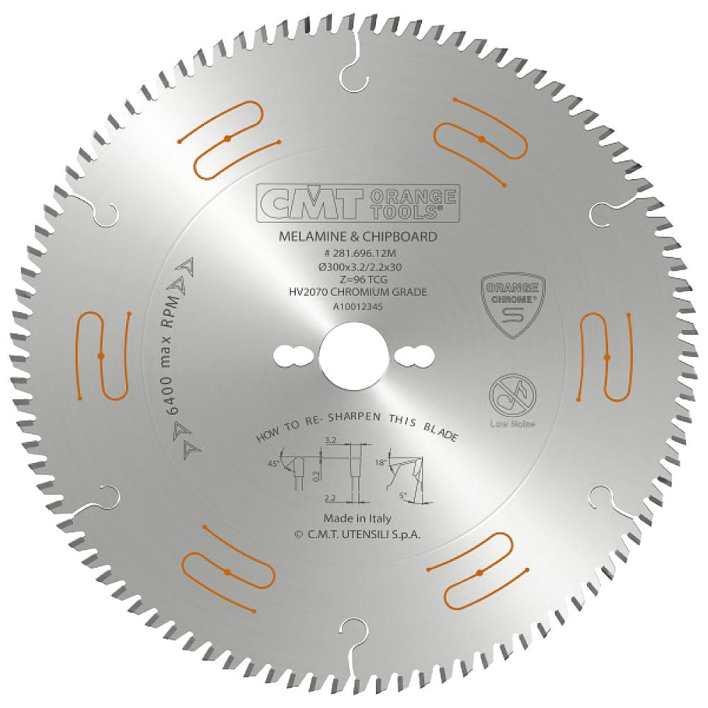 E-shop CMT CHROME Pílový kotúč na lamino, DTD a MDF - D250x3,2 d30 Z80 HW C28168010M